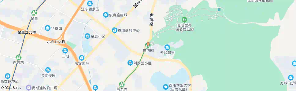 昆明世博园_公交站地图_昆明公交_妙搜公交查询2025