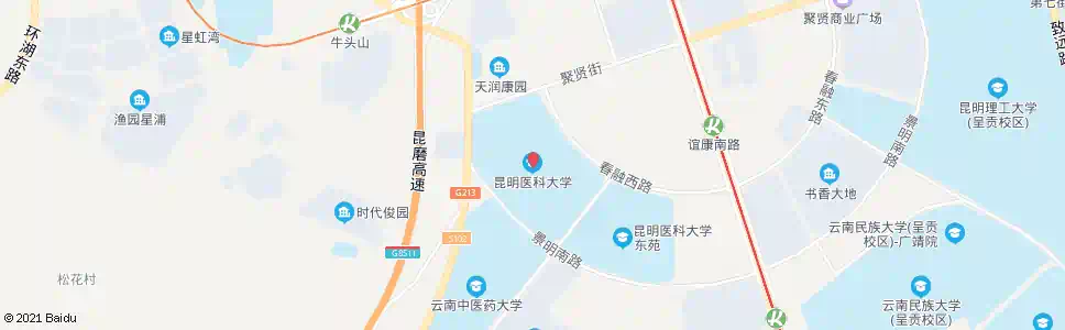 昆明雨花路(昆明医科大学)_公交站地图_昆明公交_妙搜公交查询2025