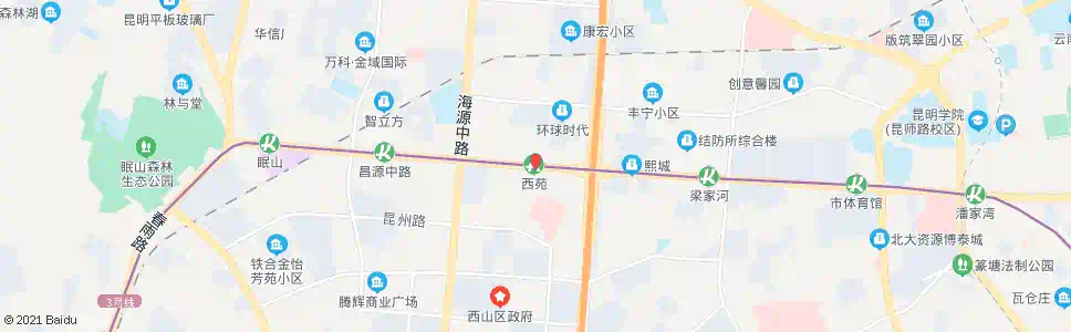 昆明西苑立交桥_公交站地图_昆明公交_妙搜公交查询2025