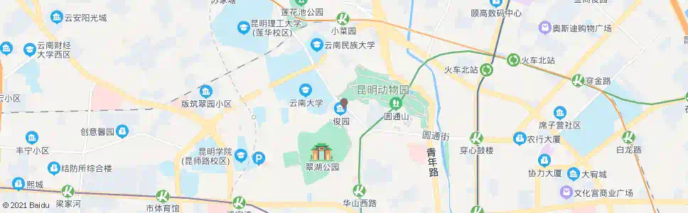 昆明北门街口_公交站地图_昆明公交_妙搜公交查询2025