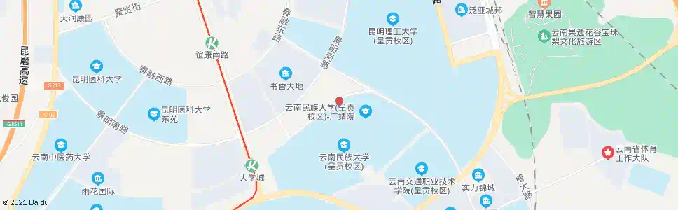 昆明广智院_公交站地图_昆明公交_妙搜公交查询2025