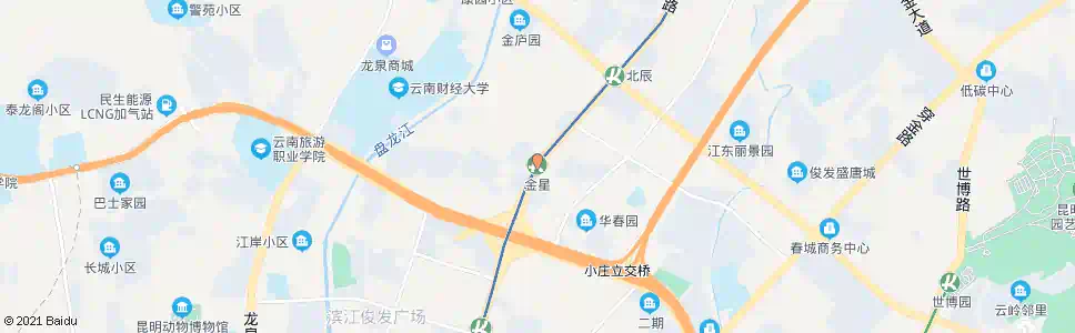昆明金星立交桥(轨道交通2号线金星站)_公交站地图_昆明公交_妙搜公交查询2025