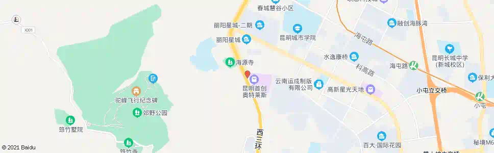 昆明海源寺(西北三环)_公交站地图_昆明公交_妙搜公交查询2025