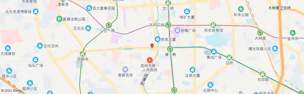 昆明得胜桥_公交站地图_昆明公交_妙搜公交查询2025
