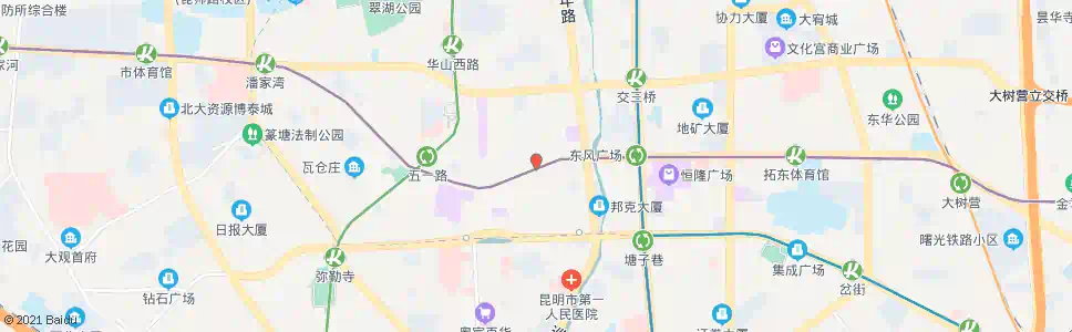 昆明南屏街东口_公交站地图_昆明公交_妙搜公交查询2025
