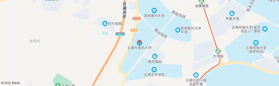 昆明雨花路(昆明中医学院)_公交站地图_昆明公交_妙搜公交查询2025