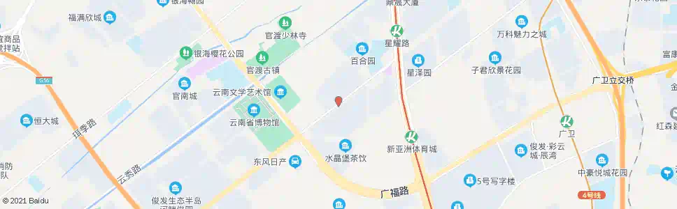 昆明广福路口(星耀路)_公交站地图_昆明公交_妙搜公交查询2025