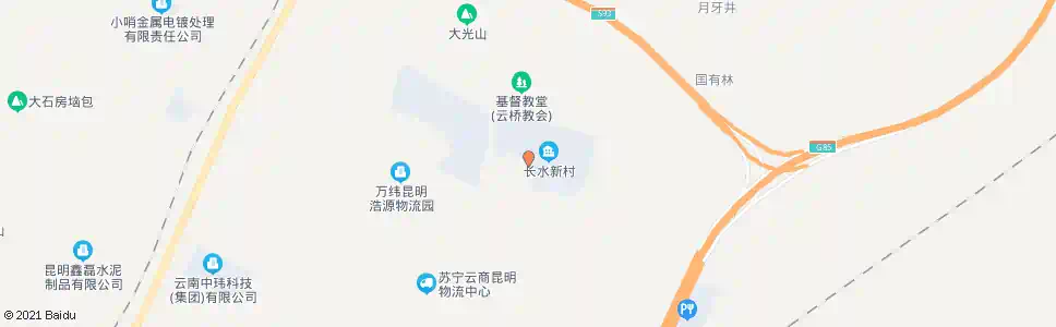 昆明工人新村(西南水洲)_公交站地图_昆明公交_妙搜公交查询2025