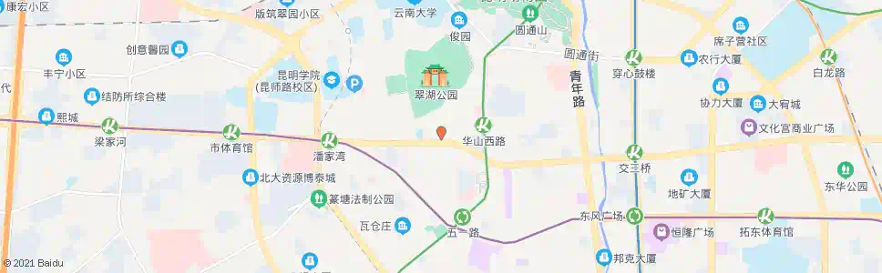 昆明五一路口(省人才市场)_公交站地图_昆明公交_妙搜公交查询2025