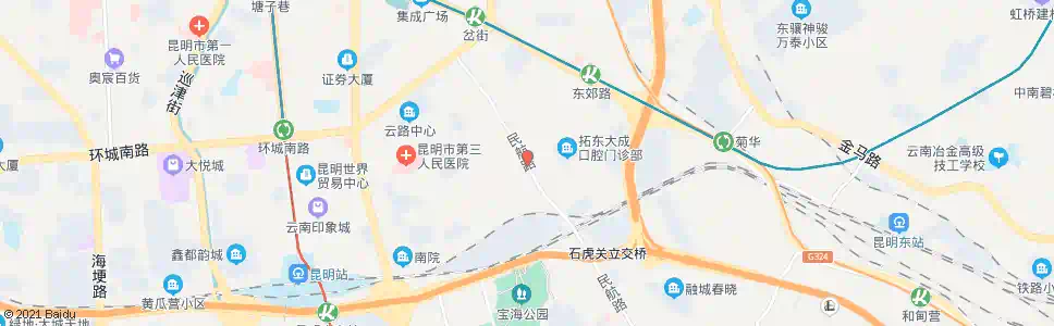 昆明吴井路口(民航路)_公交站地图_昆明公交_妙搜公交查询2025