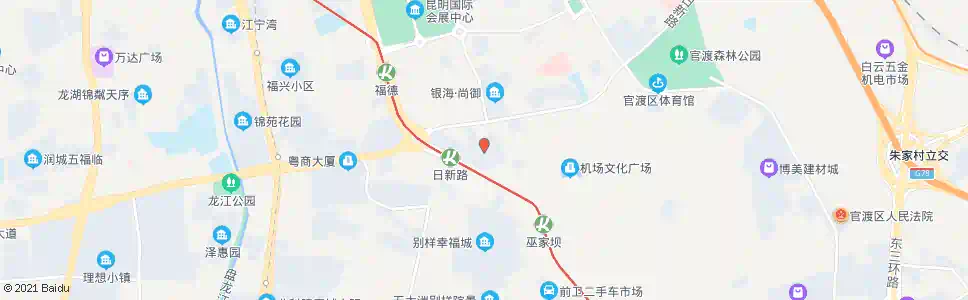 昆明日新小区(日新路)_公交站地图_昆明公交_妙搜公交查询2025