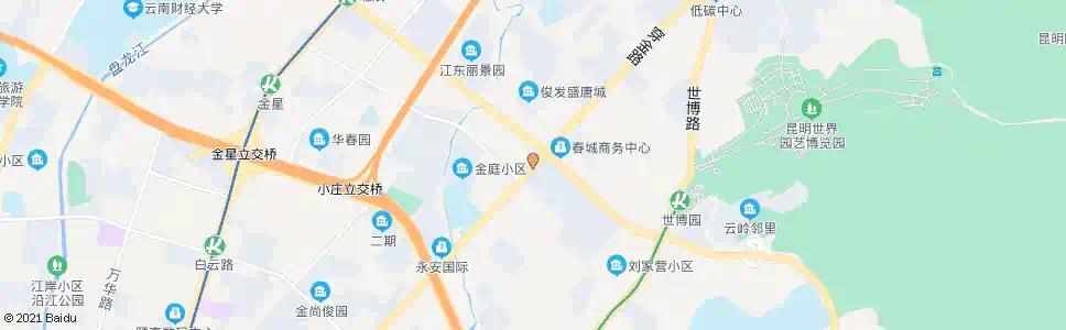 昆明北辰大道口穿金路_公交站地图_昆明公交_妙搜公交查询2025