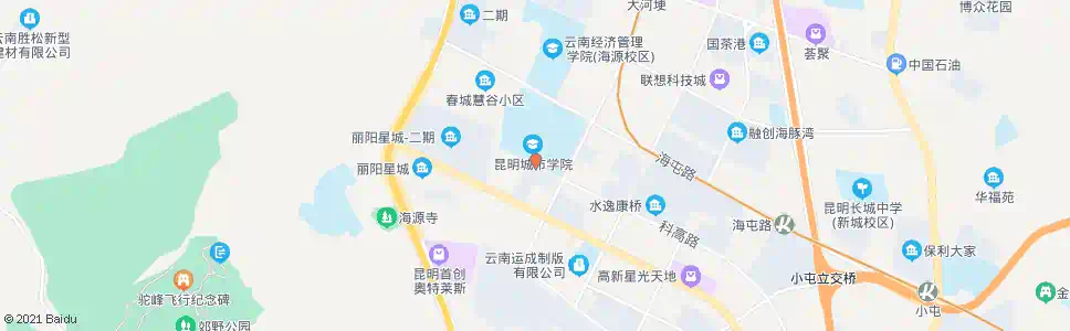 昆明商院路口科高路_公交站地图_昆明公交_妙搜公交查询2025
