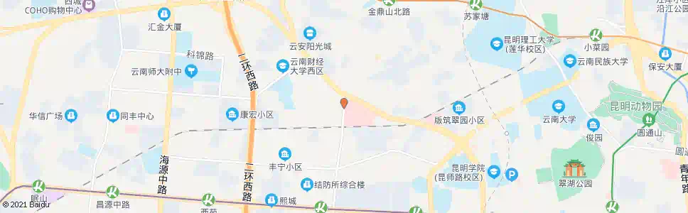 昆明昆医附二院_公交站地图_昆明公交_妙搜公交查询2025