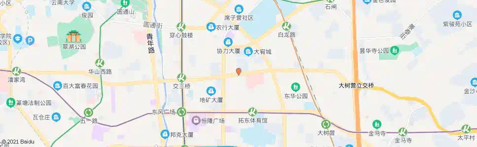 昆明新工人文化宫_公交站地图_昆明公交_妙搜公交查询2025