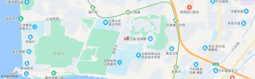 昆明滇池卫城幼儿园_公交站地图_昆明公交_妙搜公交查询2025
