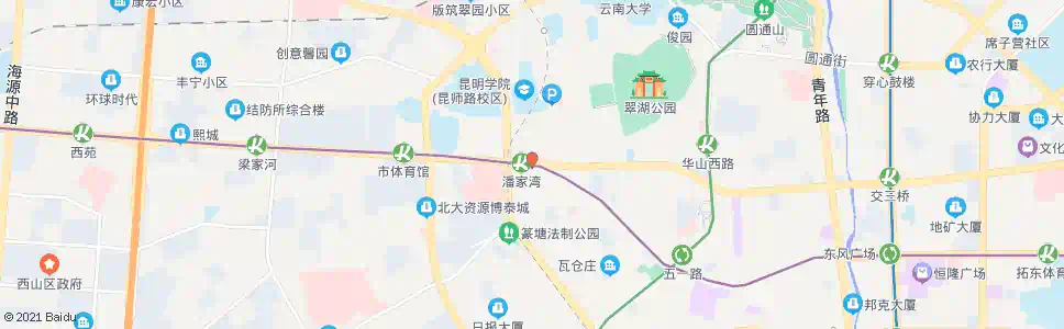 昆明小西门(人民西路)_公交站地图_昆明公交_妙搜公交查询2025