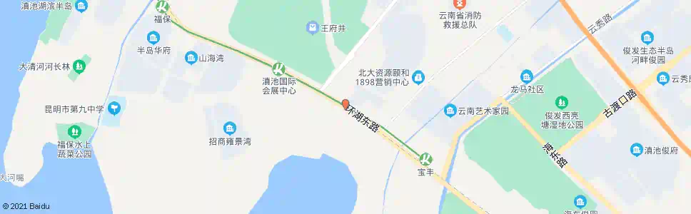 昆明昌宏西路口环湖东路_公交站地图_昆明公交_妙搜公交查询2025