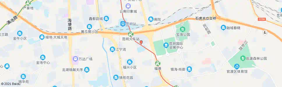昆明福德村_公交站地图_昆明公交_妙搜公交查询2025