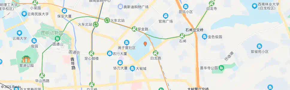 昆明白龙路(理工大学新迎区)_公交站地图_昆明公交_妙搜公交查询2025