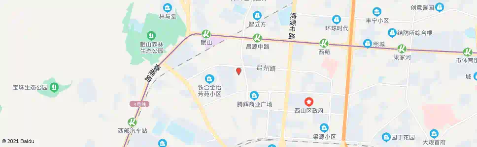 昆明张家村(昆州路)_公交站地图_昆明公交_妙搜公交查询2025
