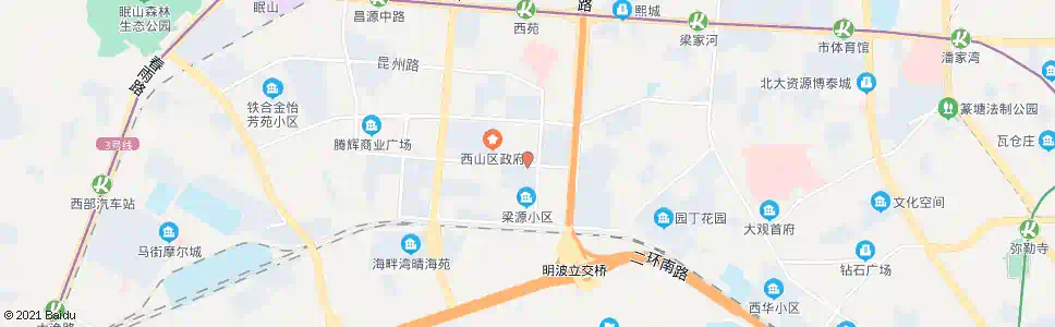 昆明梁源小区_公交站地图_昆明公交_妙搜公交查询2025