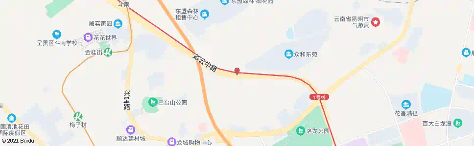 昆明呈贡东门坡_公交站地图_昆明公交_妙搜公交查询2025