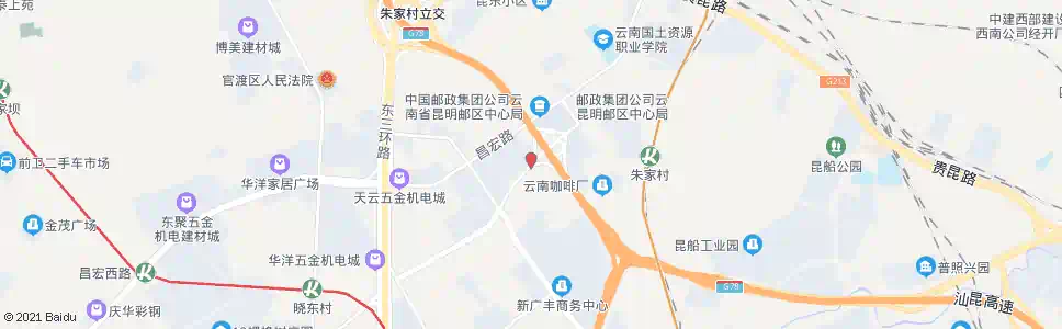 昆明云大西路口_公交站地图_昆明公交_妙搜公交查询2025