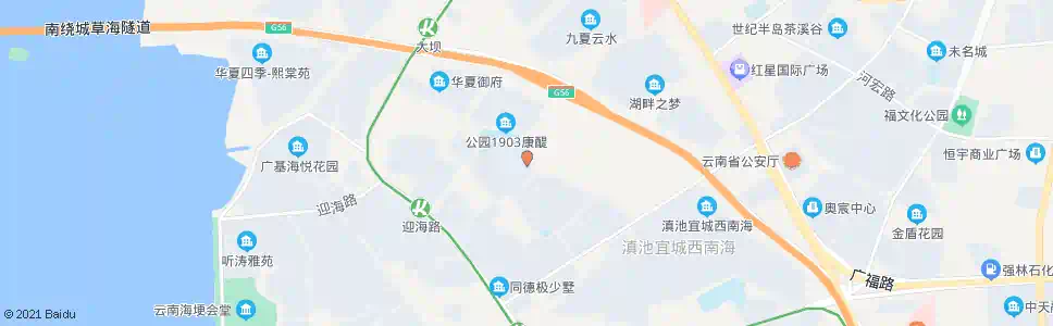 昆明前卫西路(公园1903商业广场)_公交站地图_昆明公交_妙搜公交查询2025