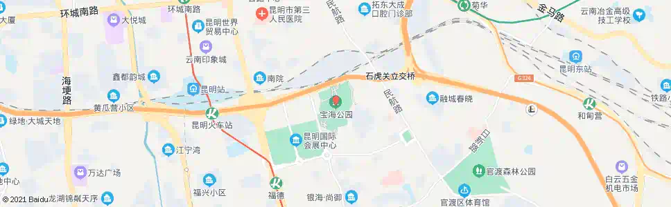 昆明宝海公园(宝海路)_公交站地图_昆明公交_妙搜公交查询2025