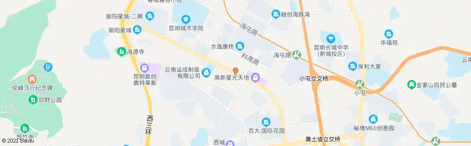 昆明公园北路(北新路口)_公交站地图_昆明公交_妙搜公交查询2025