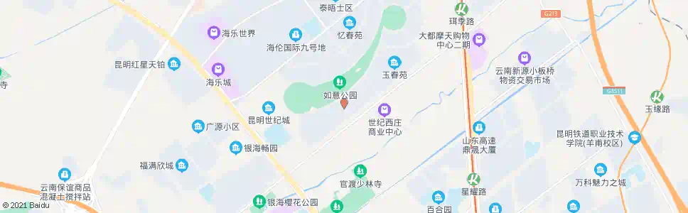 昆明如意西路口_公交站地图_昆明公交_妙搜公交查询2025