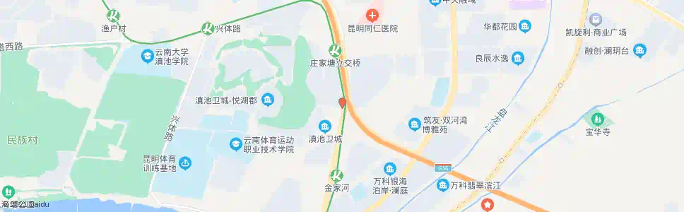 昆明环湖东路北口_公交站地图_昆明公交_妙搜公交查询2025