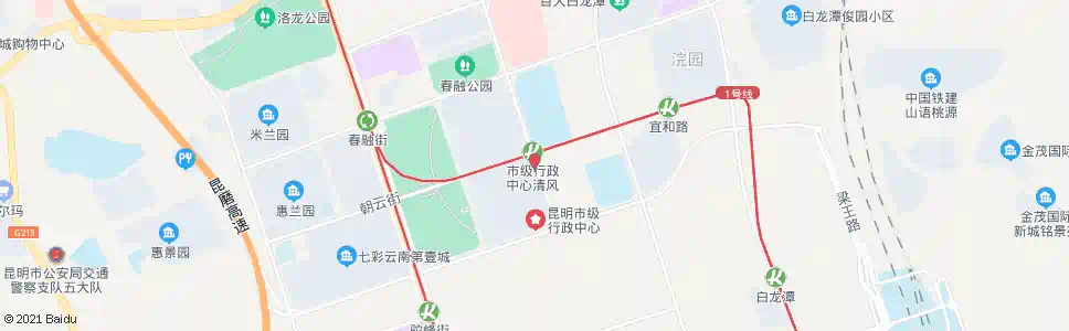 昆明市委(春融东路)_公交站地图_昆明公交_妙搜公交查询2025