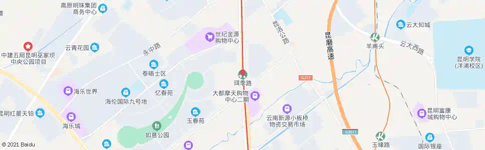 昆明珥季路站_公交站地图_昆明公交_妙搜公交查询2025