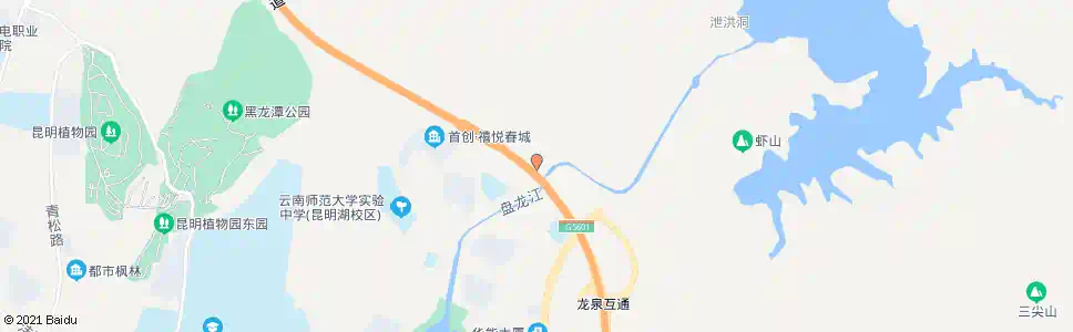 昆明中坝村_公交站地图_昆明公交_妙搜公交查询2025