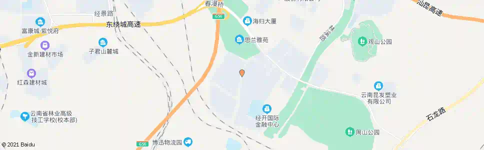 昆明云霞路口拓翔路_公交站地图_昆明公交_妙搜公交查询2025