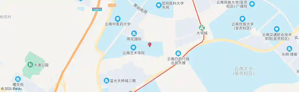 昆明云艺运动场_公交站地图_昆明公交_妙搜公交查询2025