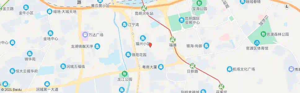 昆明福兴路口(福发路)_公交站地图_昆明公交_妙搜公交查询2025