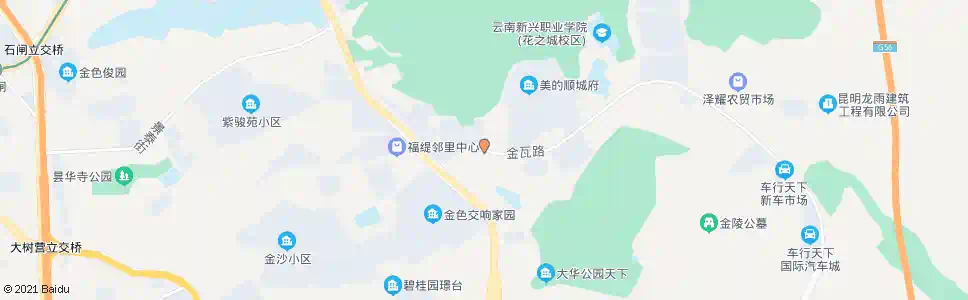 昆明市委党校(寺瓦路)_公交站地图_昆明公交_妙搜公交查询2025