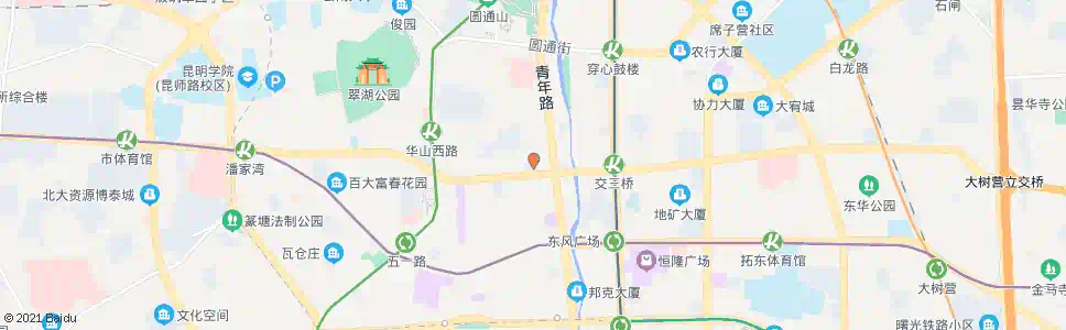 昆明小花园(人民中路)_公交站地图_昆明公交_妙搜公交查询2025