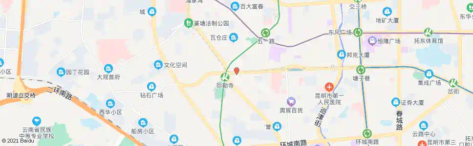 昆明弥勒寺(金碧路)_公交站地图_昆明公交_妙搜公交查询2025