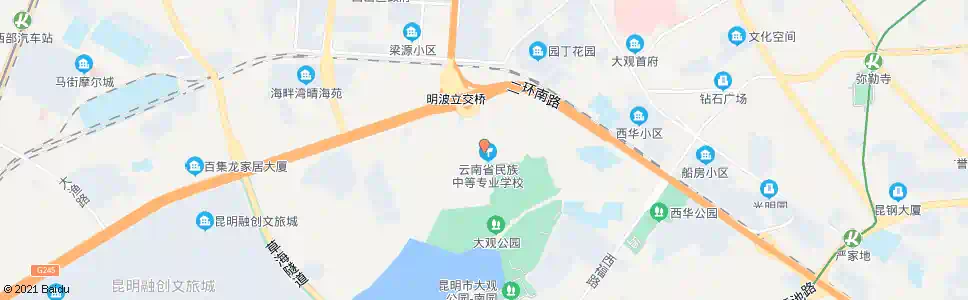 昆明明波路_公交站地图_昆明公交_妙搜公交查询2025
