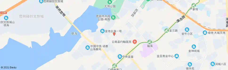 昆明加洲枫景小区_公交站地图_昆明公交_妙搜公交查询2025