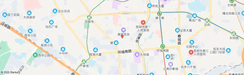 昆明东寺街南口_公交站地图_昆明公交_妙搜公交查询2025