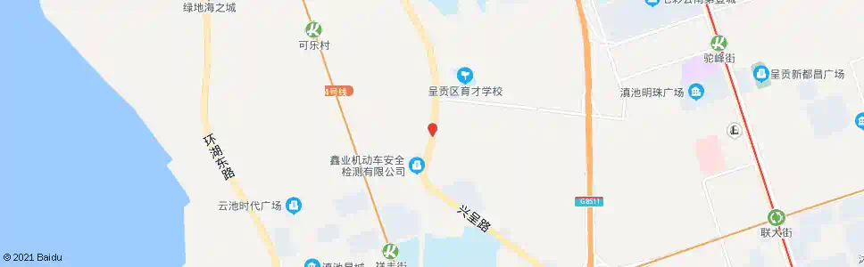 昆明三岔口村(兴呈路)_公交站地图_昆明公交_妙搜公交查询2025