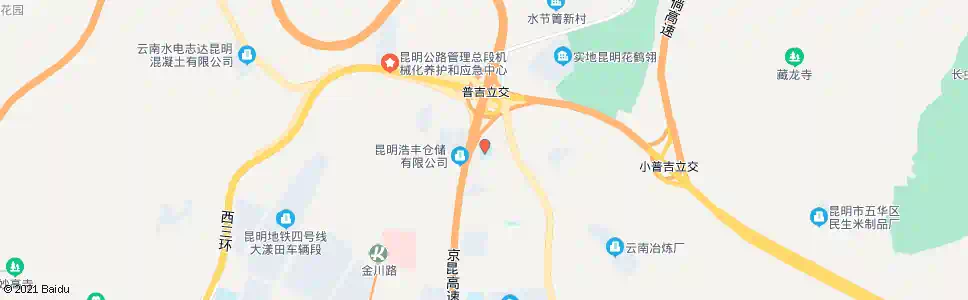 昆明普吉小学_公交站地图_昆明公交_妙搜公交查询2025