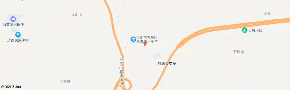 昆明桃园大村小河边_公交站地图_昆明公交_妙搜公交查询2025