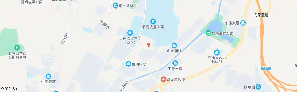 昆明落索坡村中段_公交站地图_昆明公交_妙搜公交查询2025