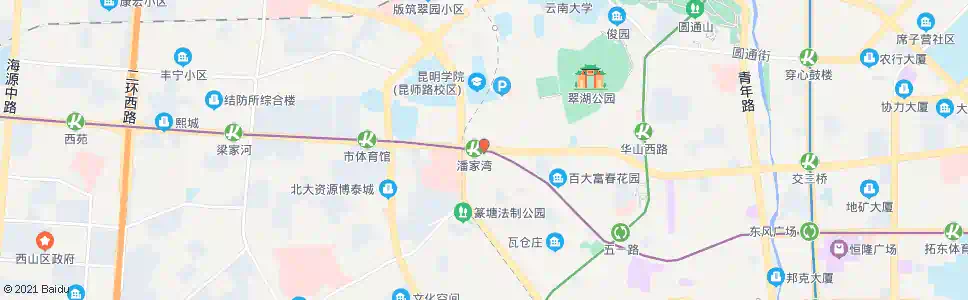 昆明小西门(人民中路)_公交站地图_昆明公交_妙搜公交查询2025